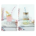 thumbnail image 4 of Paper Drinking Straws for Beverages, Assorted Colors Striped Biodegradable Disposable Straws, 0.6 cm Diameter x 19.7 cm Length, Eco-Friendly for Parties, Weddings & Daily Use, 4 of 8