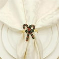 thumbnail image 2 of tredstone 6Pcs Christmas Napkin Rings Napkin Holder Rings for Holiday Christmas Table Decoratio, 2 of 7