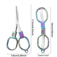 thumbnail image 2 of Retractable Folding Scissors, Small Travel Scissors, Stainless Steel Foldable Scissors, Mini Pocket Scissors for Outdoor Fishing, Paper Cutting, Sewing DIY, Safe and Anti Rust,Silver,4.5x2.3", 2 of 3