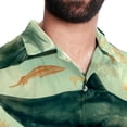 thumbnail image 5 of Whale Men's Hawaiian Printed Short Sleeve Button Down Casual Beach Shirt's, Unisex, 5 of 6