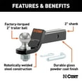 thumbnail image 2 of Curt Hitch 45036 Trailer Hitch Ball Mount, 2 of 2