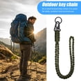 thumbnail image 4 of Ettsollp Survival Lanyard Keychain Portable Braided Lanyard for Outdoor Activities Heavy Duty Paracords with Buckle for Keychain Necklace Id Card Badge Holder, 4 of 8