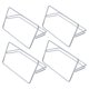 thumbnail image 1 of Raindrops 4Ud Soportes Para Divisor De Escritorio En Acero Resistente Y Antióxido Plateado, 1 of 8