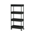 thumbnail image 3 of Feltree Slim Rolling Storage Cart 4 Tier Bathroom Storage Organizer Laundry Room Utility Cart Mobile Shelving Unit Multi Purpose for Kitchen Bathroom Narrow Places, 3 of 8