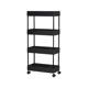 thumbnail image 2 of Carrito de almacenamiento rodante delgado de 4 niveles, organizador de baño, carrito de lavandería, estantería móvil, multiusos para cocina, baño, espacios estrechos, estante de plástico con grietas., 2 of 6