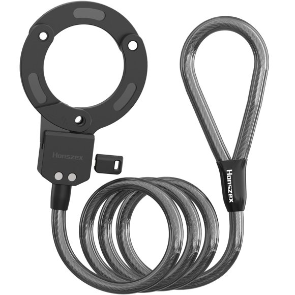 Candado para scooter Honszex, cable antirrobo de 110 cm
