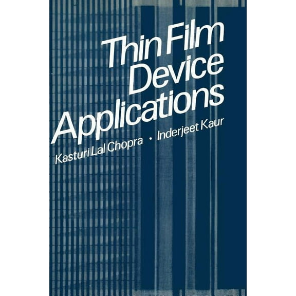 Thin Film Device Applications, (Paperback)