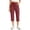 Red, variant on Tqcoqu Women's Drawstring Waist Capri Pants with Pockets,Straight Leg Elastic Summer Casual Pants,Beige Women's S-XXXL