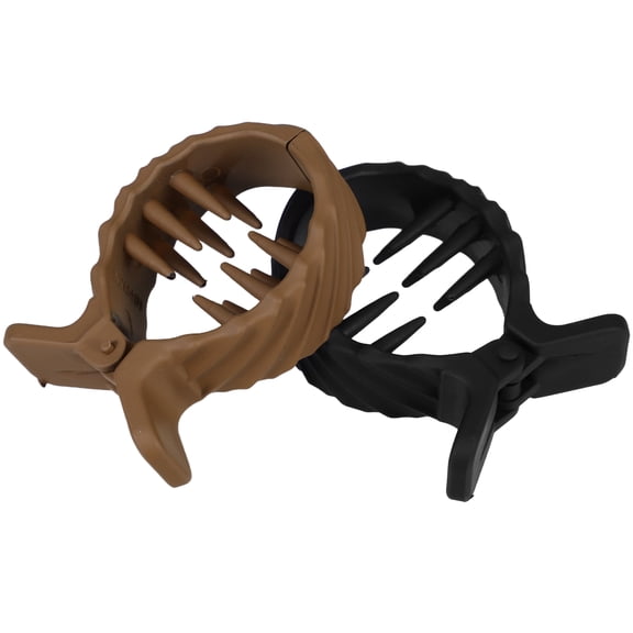 IFANLANDOR 2-Pack Dark Brown High Ponytail Hair Clips for Women, Quick and Easy Application, Versatile Hair Barrettes