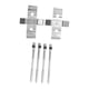 thumbnail image 2 of Kit de Ajuste de la Pastilla de Freno Delantero, Pasador de la Pastilla de Freno de Disco Delantero Instalacia Segura Control Preciso de Alta Resistencia PFK1263D Para Clio RS, 2 of 7