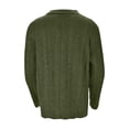 thumbnail image 5 of Dpytoraw Men Solid Color Knitted Button Up Cardigan With A Lapel Pocket And Flower Coat Fashionable Business Casual Sweater, 5 of 5