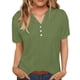 thumbnail image 1 of Vestidos Casuales Para Mujer, Blusas De Mujer De Moda Camisa de botones lisa de moda para mujer, blusa holgada con cuello en V para mujer, 1 of 7