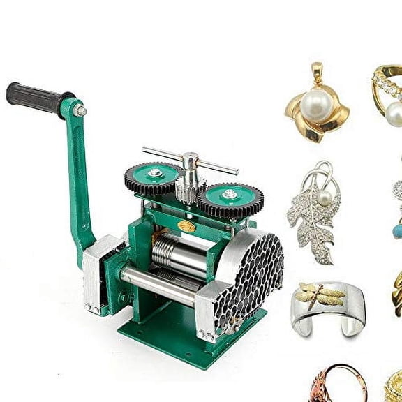Manual Combination Rolling Mills Machine Jewelry Press Machine Combination Rolling Mill Machine Stainless Alloy (85mm)