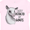 thumbnail image 4 of Inktastic Easily Distracted by Goats Cute Goat Boys or Girls Toddler T-Shirt, 4 of 5