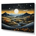 thumbnail image 2 of Designart "Blue And Gold Modern African horizon V" Modern Canvas Wall Art, 2 of 5