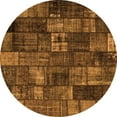 thumbnail image 1 of Ahgly Company Indoor Round Patchwork Orange Transitional Area Rugs, 8' Round, 1 of 1