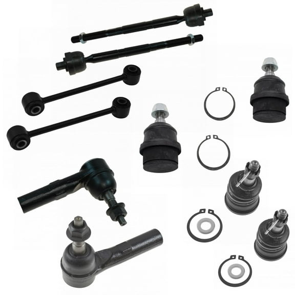 TRQ Upper Lower Ball Joint Inner Outer Tie Rod Sway Bar Link LH RH for Jeep New PSA59218 Fits select: 2005-2010 JEEP GRAND CHEROKEE, 2006-2010 JEEP COMMANDER