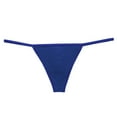 thumbnail image 2 of Prolriy Mens Thong Mens Underpants Open Waist Thong Back Underwear G-String Low Briefs Mens Underwear Dark Blue M, 2 of 3