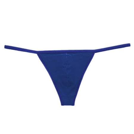 

Pxiakgy lingerie for women Open Back Mens Underpants Low Waist Briefs Thong Underwear Dark blue + M