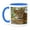 Blue/White, variant on 3drose, Africa, Uganda, Ishasha. Lioness in Tree, Resting on Branch, 11oz Mug