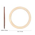 thumbnail image 3 of Miangastore 50 Pcs Tranches de Bois Rondes Bricolage Disques en Bois Ronds avec Trous pour Découpage, 3 of 9