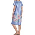 thumbnail image 2 of Dream8teen Women's Short Sleeve Muumuu Lounger Smocked Dress 7000 Lavender Flower X-Large, 2 of 2