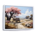 thumbnail image 2 of Designart "Pink Old Cart Vintage beauty" Old American Cart Floater Framed Canvas Art Print, 2 of 7
