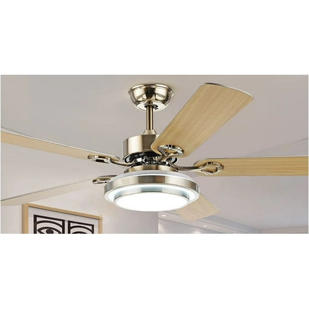 Wepro 52 Modern Ceiling Fan Light Led Dimmable Remote Control With Light Kit Walmart Com Walmart Com