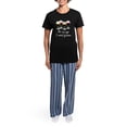 thumbnail image 4 of CafePress - At My Age I Need Glasses Women's Dark Pajamas - Women's Short Sleeve Print T-Shirt and Pants Dark Cotton Pajama Set, 4 of 7