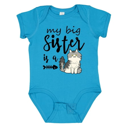 

Inktastic My Big Sister is a Cat Gift Baby Boy or Baby Girl Bodysuit