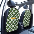 thumbnail image 3 of Kdxio Happy Watermelon Print 2 Pack Car Kick Mat Seat Cover Back Protector Mat with Pockets for Organizer Backseat Protector and Storage Anti Kick Pad for Vehicles, 3 of 9