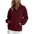thumbnail image 2 of Womens Sweatshirt 1/4 Half Zip Pullover Casual Long Sleeve Lightweight Workout Sweatshirts Tops Y2k Winter Zip Up Jackets Oversized Tops Clothes 2026, 2 of 6