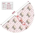 thumbnail image 3 of Sikiie Heart Cat 30-48 inches {designName} Print Christmas Tree Skirt Snowman Xmas Tree Skirt with Edge Christmas Decorations for Holiday Party48", 3 of 7