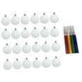 thumbnail image 4 of 24 adornos navideños irrompibles de bolas sin pintar, ideales para manualidades. Adornos de 3 cm para colgar en el de , perfectos para, 4 of 9
