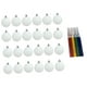 thumbnail image 4 of 24 Piezas Bolas Navideñas Colgantes Esferas Decorativas Navidad Adornos Pintables Irrompibles DIY para Niños y Adultos Apto para, 4 of 9