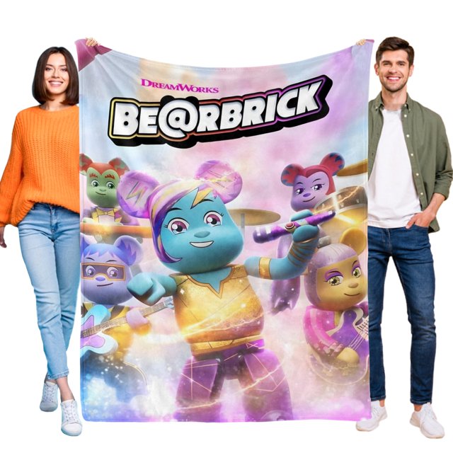 Bearbrick anti-pilling, suave, ligera, esponjosa y acogedora de lujo para hogar y cocina – Perfecta para niños y adultos,200X150cm