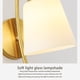 thumbnail image 5 of Lámpara De Pared Dorada Aplique De Pared Para El Cuidado De Los Ojos Led Elegante Lámpara De Pared Sin Bombilla E27 Para El Hogar Sala De Estar Balcón Cabecera Serendint HA016696-00, 5 of 5
