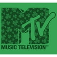 thumbnail image 2 of Junior's MTV St. Patrick's Day Shamrock Fill Logo Graphic Tee Kelly Green 2X Large, 2 of 3