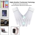 thumbnail image 3 of Guantes de invierno para pantalla táctil, 2 uds., guantes tejidos, puños elásticos, guantes cálidos de invierno, 3 of 5