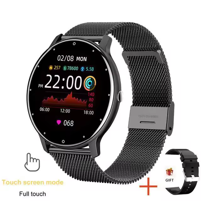 thumbnail image 1 of Ultra Smart Watch for Men and Women, 1.68" Round HD Screen Fitness Tracker with Sleep Monitor, Smartwatch with Sports, 1 of 3