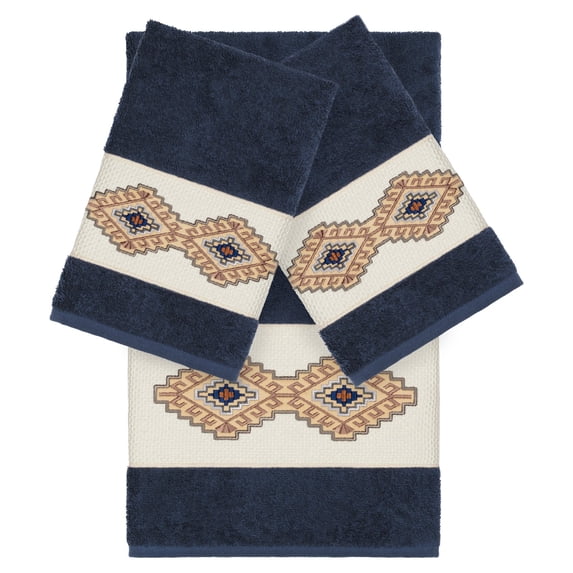Linum Home Textiles Gianna Embellished Turkish Cotton Towel Set