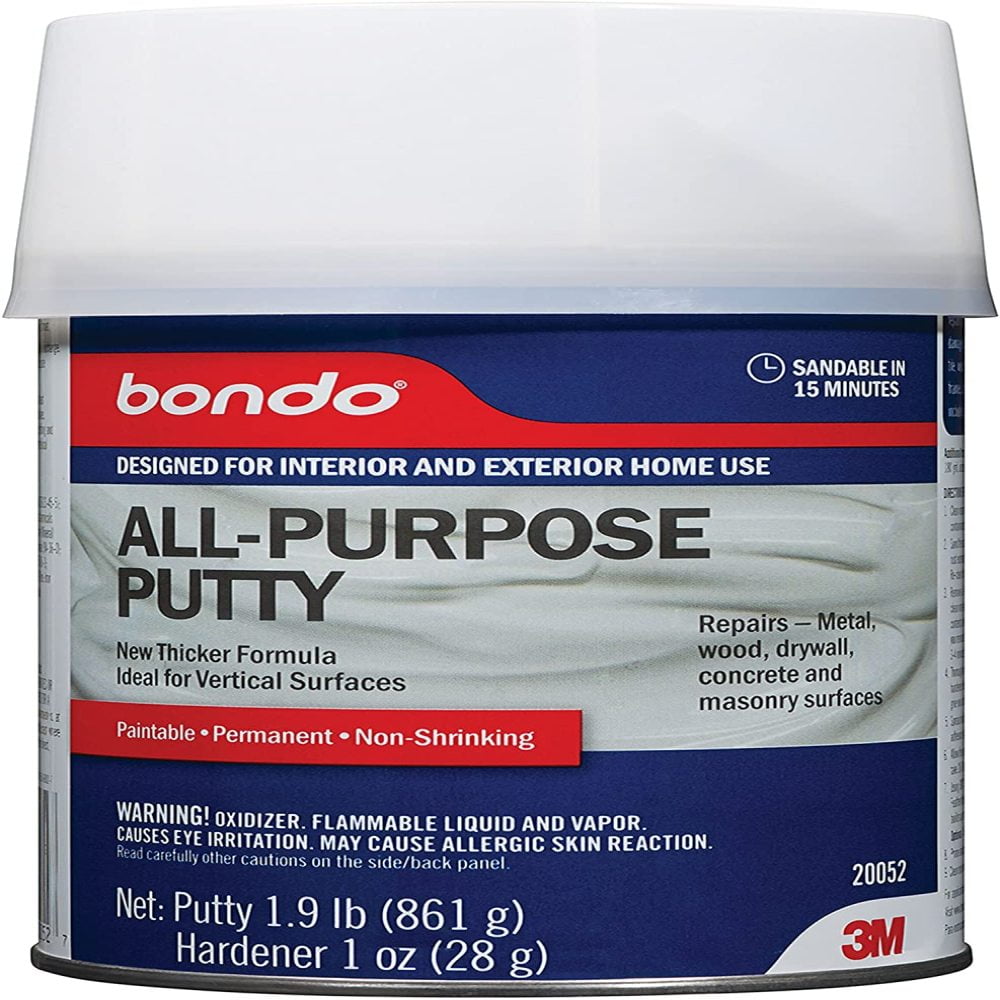 "Bondo AllPurpose Putty, Designed for Interior and Exterior Home Use