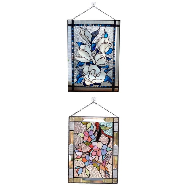 panel de de ventana,flores de panel de de ventana teñida,ventana colgando decoraciones decoración,tratamientos de ventanas para el hogar para ventanas de vidrio Gloria panel de tapices de ventana