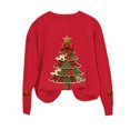 thumbnail image 4 of UAMVSH Christmas Sweatshirts for Women Trendy Crewneck Printed Graphic Shirts Casual Long Sleeve Cute Pullover Tops for Festival Party, 4 of 7