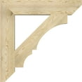 thumbnail image 3 of Ekena Millwork 6"W x 34"D x 34"H Balboa Slat Rough Sawn Bracket, Douglas Fir, 3 of 4