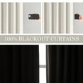 thumbnail image 4 of Topfinel 84 Inches Long Cream Velvet Curtains for Bedroom, Back Tab Light Blocking White Curtains with Hooks, Room Darkening Double Sided Drapes，Set of 2, 4 of 8