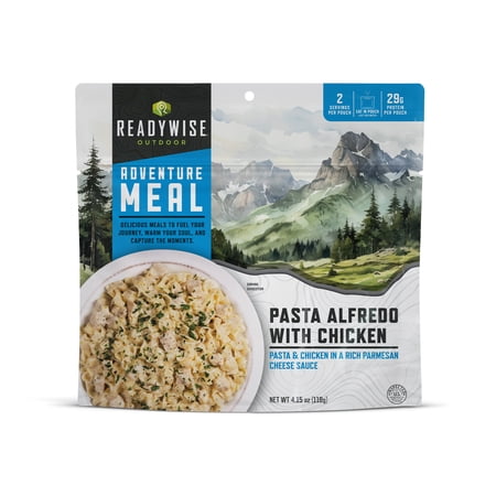 ReadyWise Camping Meal Pasta Alfredo with Chicken