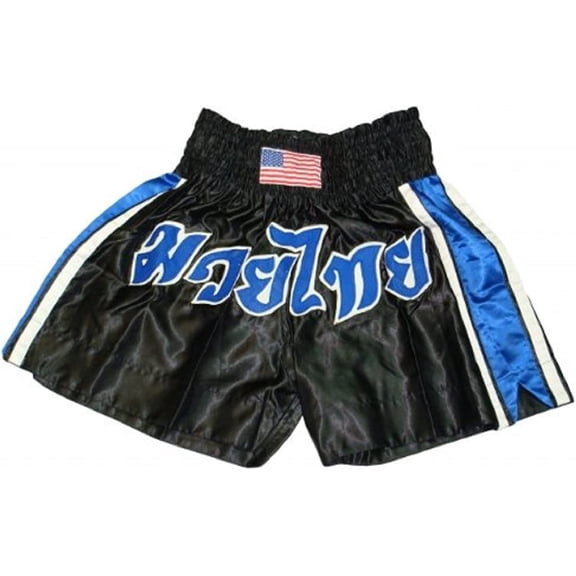Woldorf USA MMA Mixed Martial Arts Board Short Black Blue Shorts Muay Thai Shorts Lightweight Comfortable Flexibility Kickboxing Grappling Training Fighting Shorts