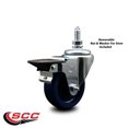 thumbnail image 2 of 3.5 Inch Solid Polyurethane ½ Inch Threaded Stem Caster with Brake, 2 of 2