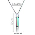 thumbnail image 3 of Collier en Acier Titane Design Tube Sifflet Résistance à la Pression Respiratoire Accessoire de Sport Extérieur, 3 of 5